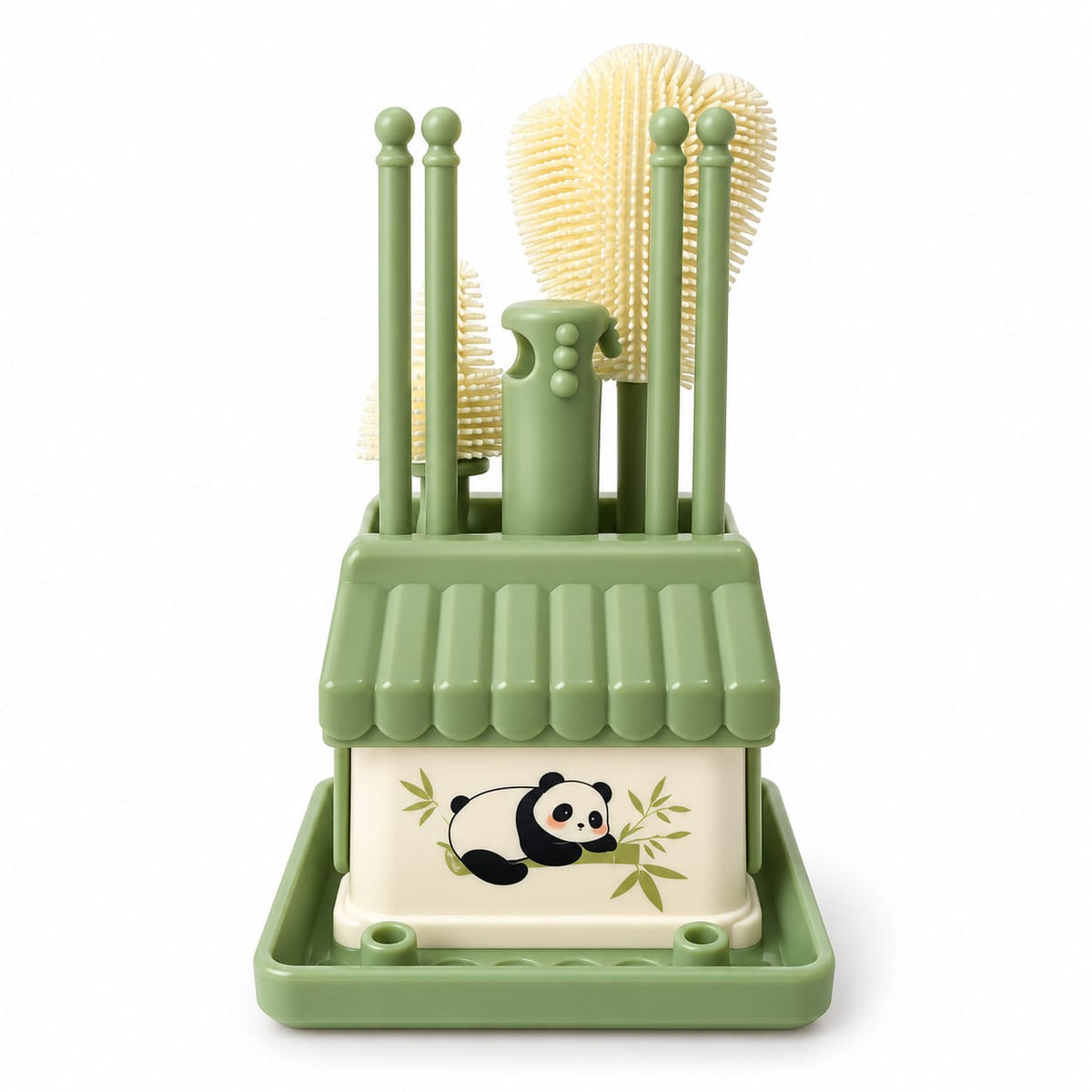 PandaNest Multi-Brush Cleaning Set with Storage Holder