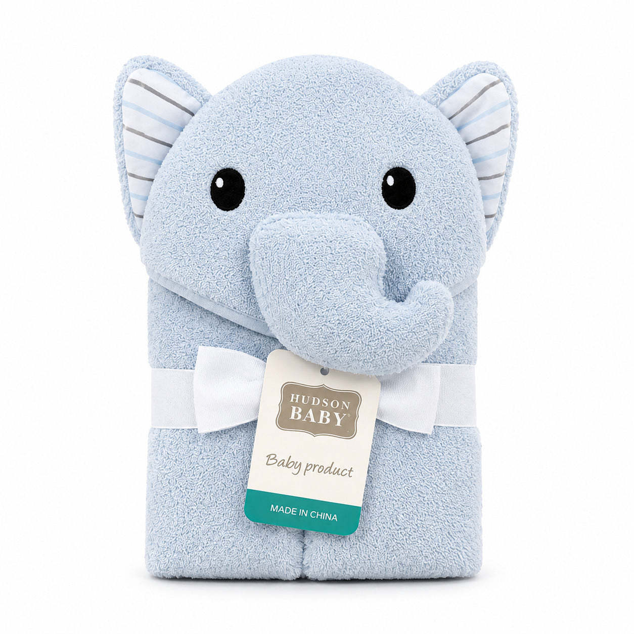 Hudson Elephant Hooded Bath Towel