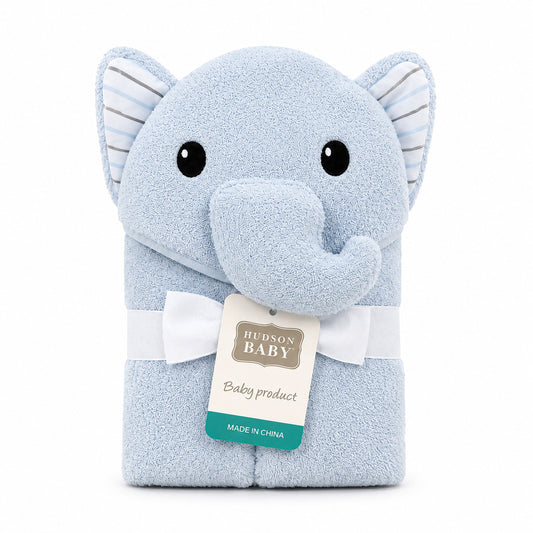 Hudson Elephant Hooded Bath Towel