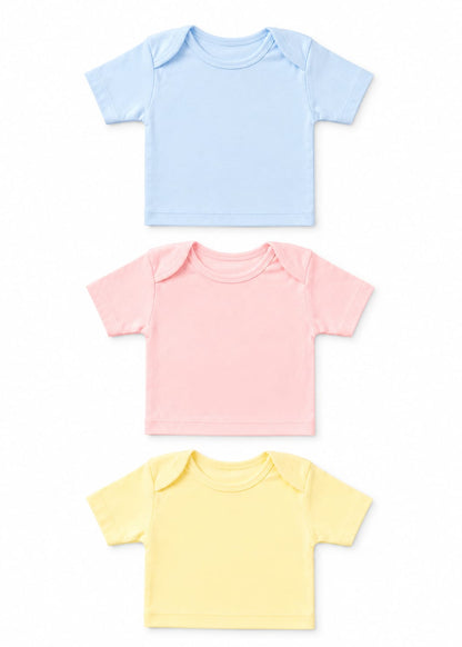 Half Sleeves Vest Colored Pack of 3