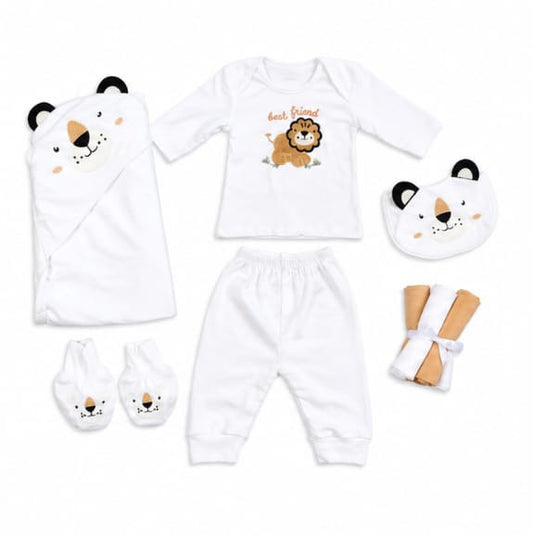 Brown Lion 10 Piece Newborn Winter Starter Set