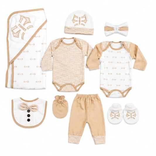 Bow 11 Piece Newborn Winter Starter Set