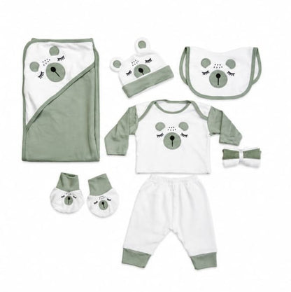 Panda 10 Piece Newborn Winter Fleece Starter Set