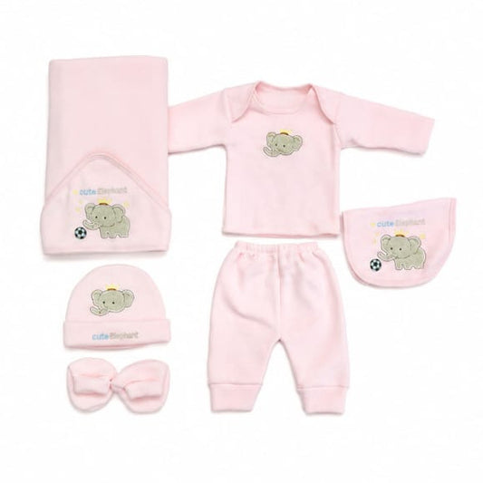Cute Elephant 7 Piece Newborn Winter Starter Set