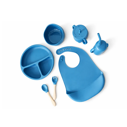 Silicone Baby Feeding 7 Piece Bowl Set