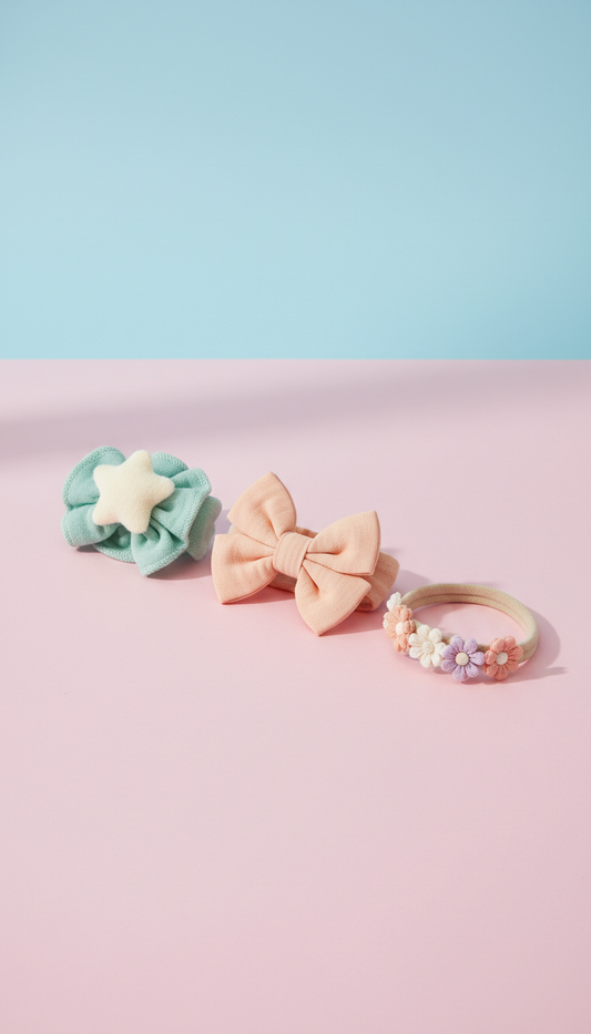 Mint Dream hairband set for toddlers