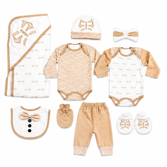 Bow 11 Piece Newborn Winter Starter Set