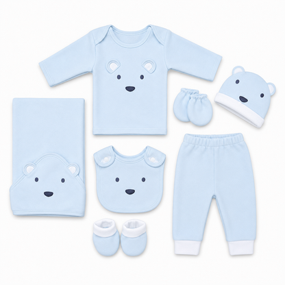 Bear Polar Fleece Winter Starter Set – 7 Piece