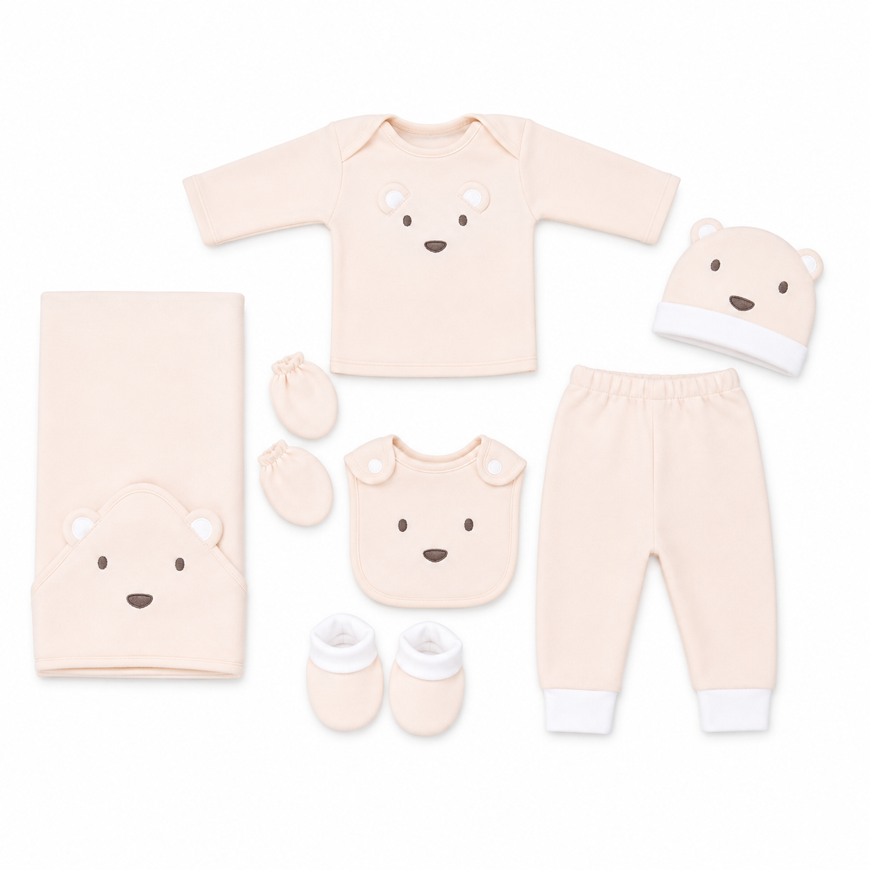 Bear Polar Fleece Winter Starter Set – 7 Piece