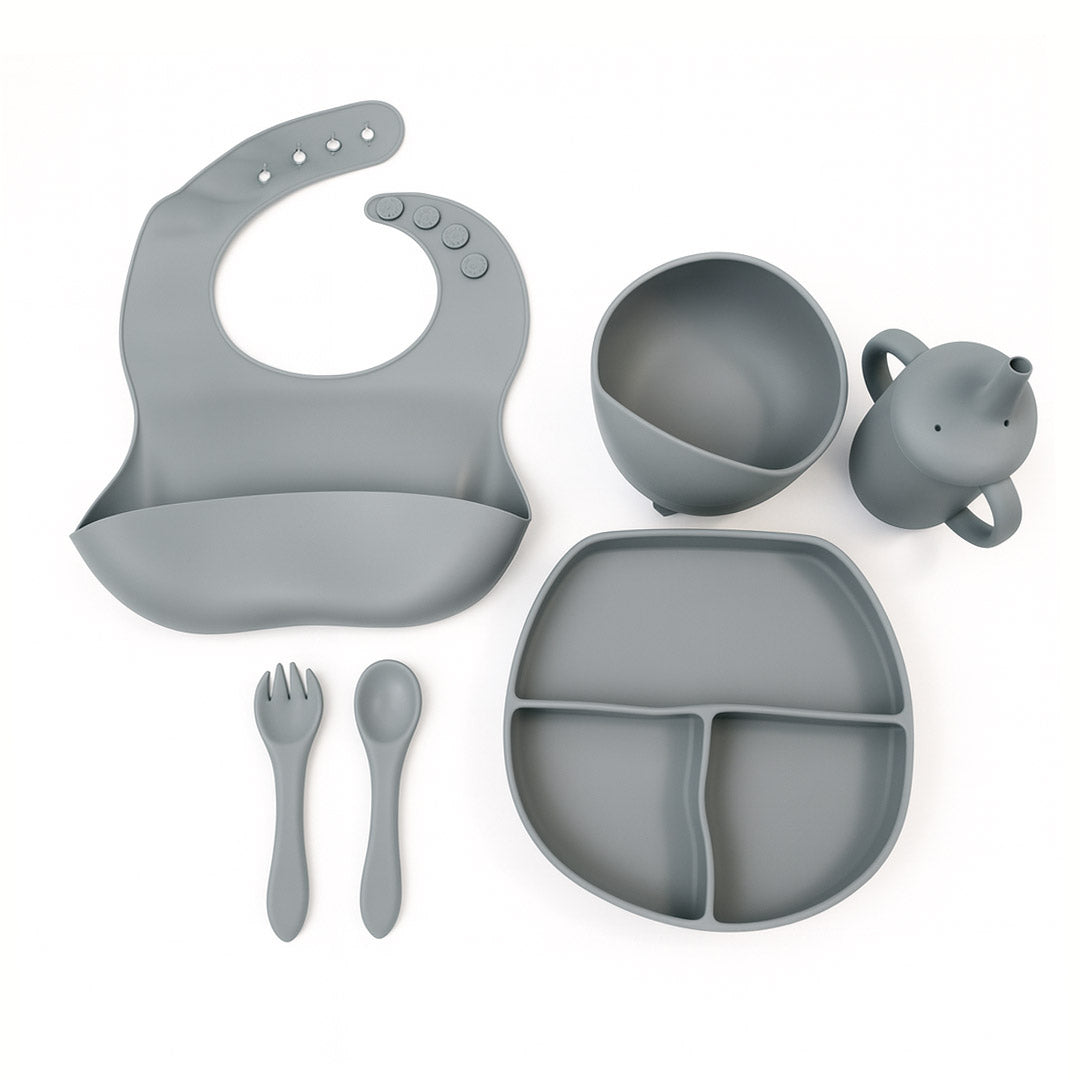 Silicone Baby Feeding 7 Piece Bowl Set