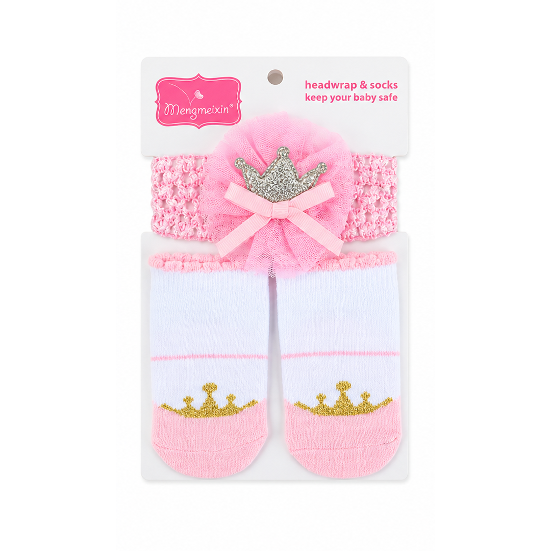 2 Piece Socks & Headwrap Set