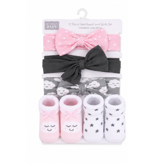 Cloud Band Set With Booties