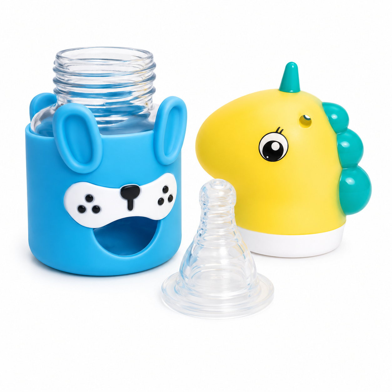 150ml Glass Baby Feeder with Silicone Cover