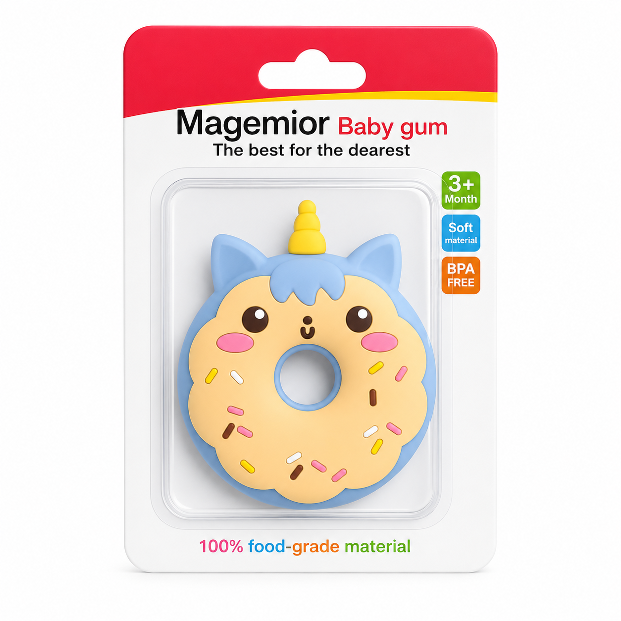 Unicorn Round Teether