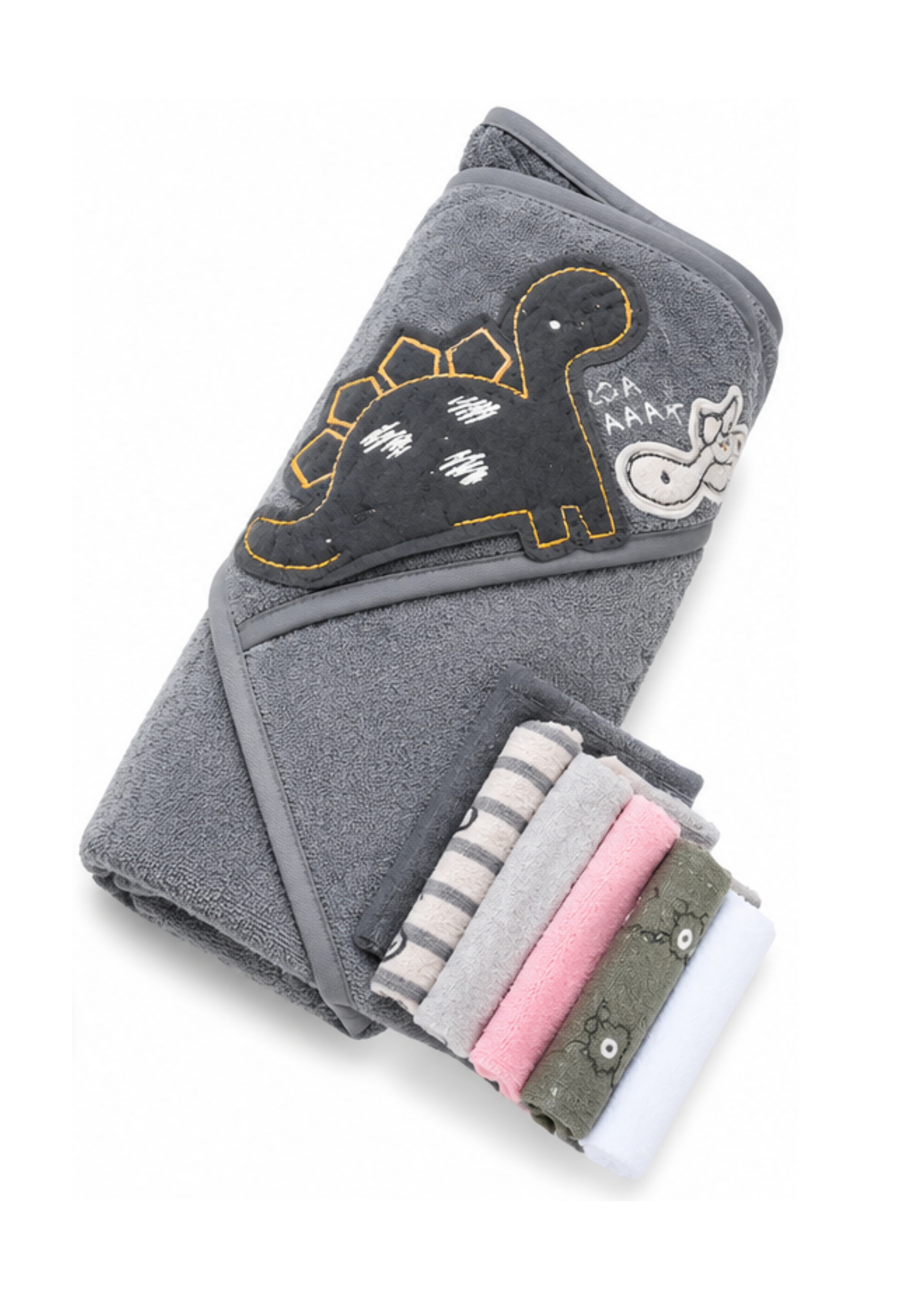 7 Piece Hooded Towel And Washcloth Set
