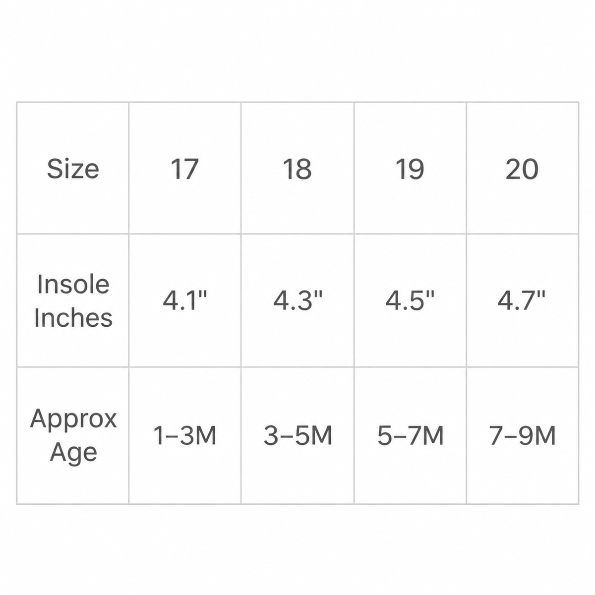 Size chart — Mustard Khocha Chappal