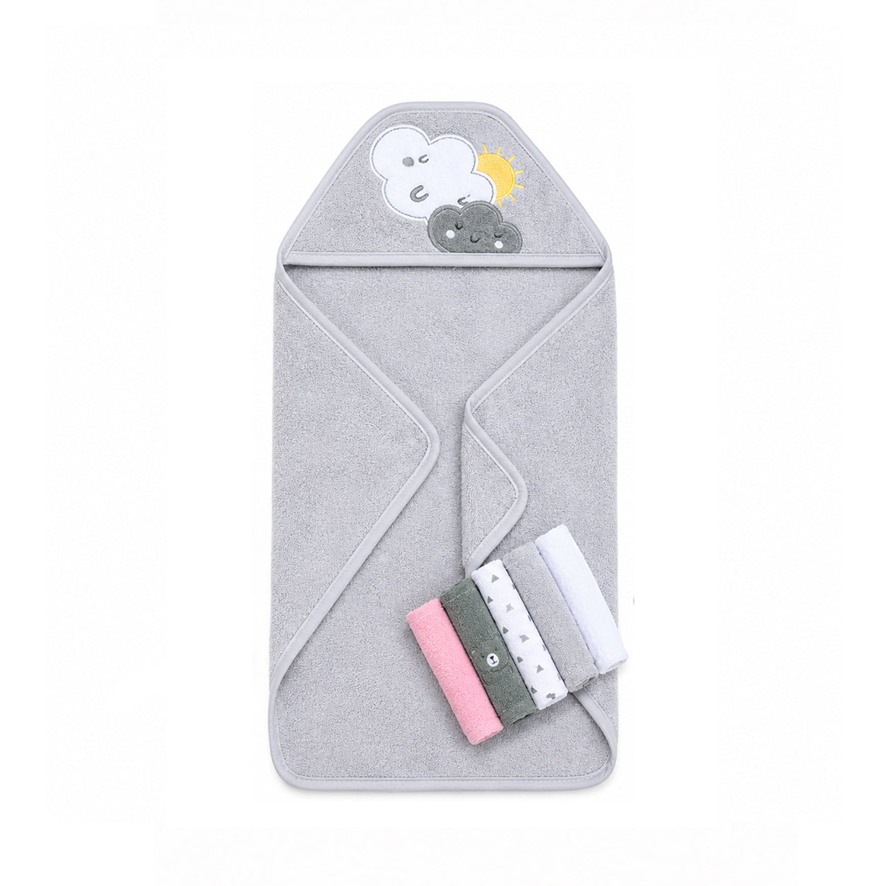 7 Piece Hooded Towel And Washcloth Set