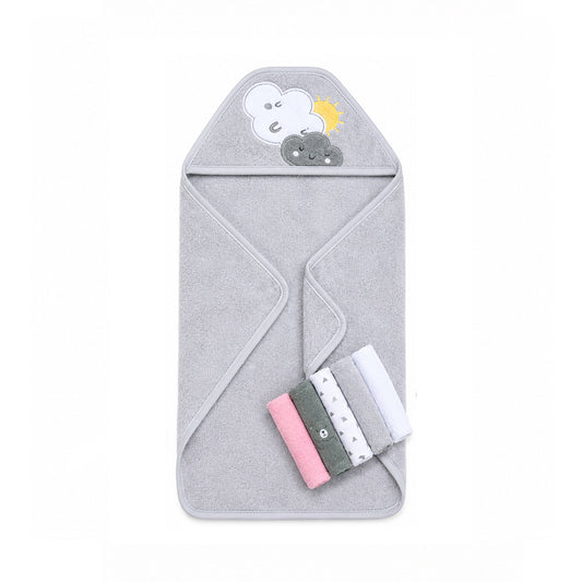 7 Piece Hooded Towel And Washcloth Set