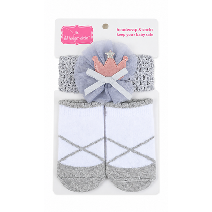 2 Piece Socks & Headwrap Set