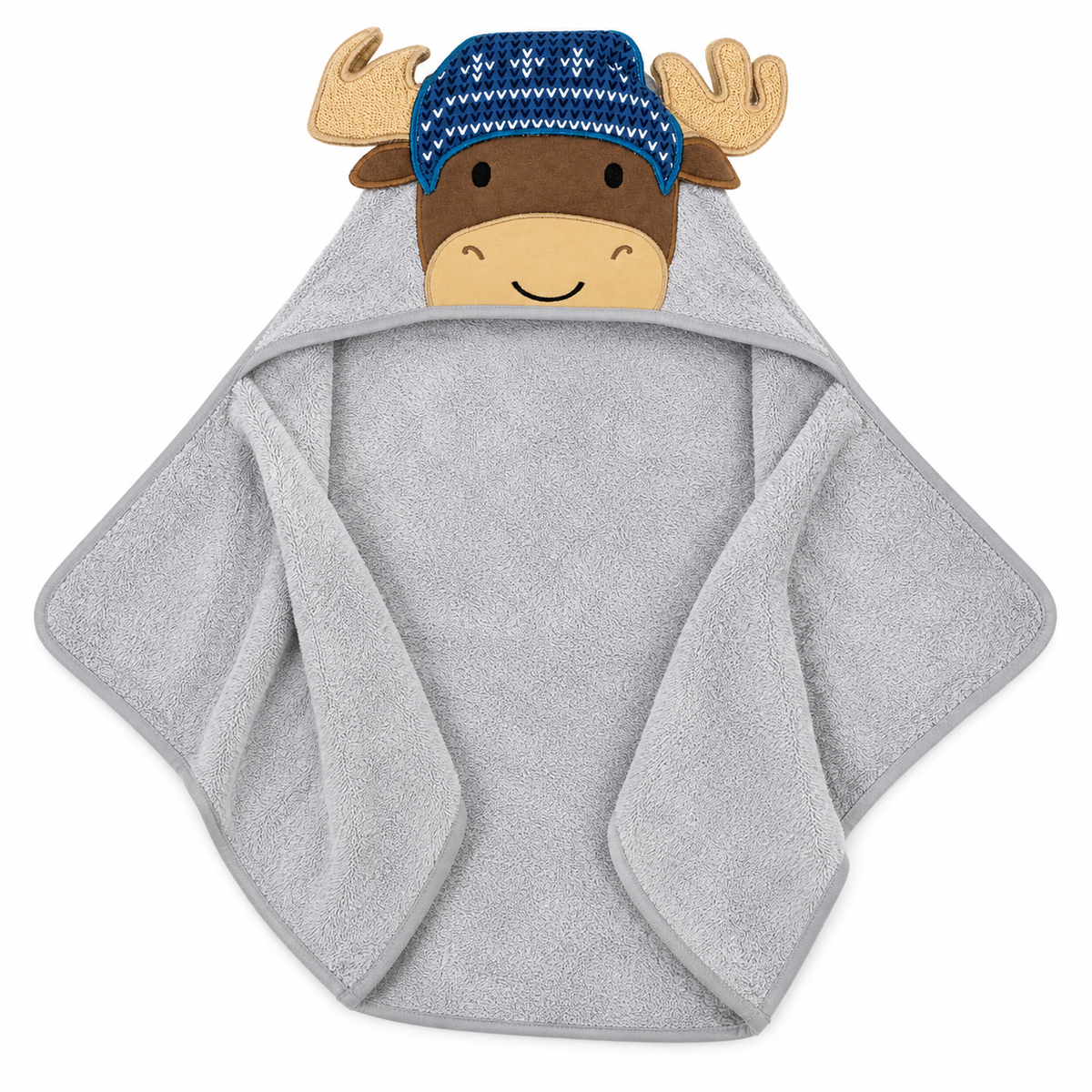 Hudson Baby Moose Hooded Bath Towel