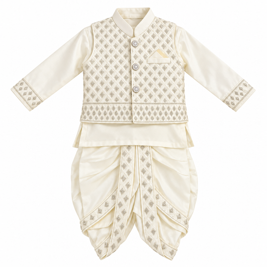 Ivory Royale Prince Dhoti Kurta