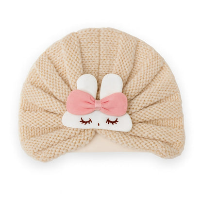 Rabbit Wool Turban Cap