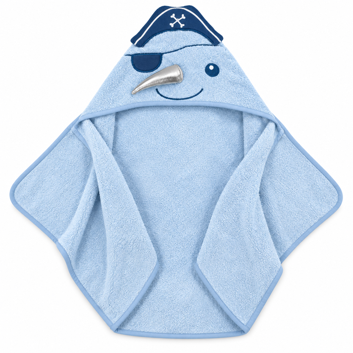 Hudson Baby Nautical Sailor Hooded Bath Towel