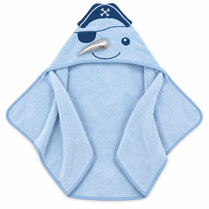 Hudson Baby Nautical Sailor Hooded Bath Towel