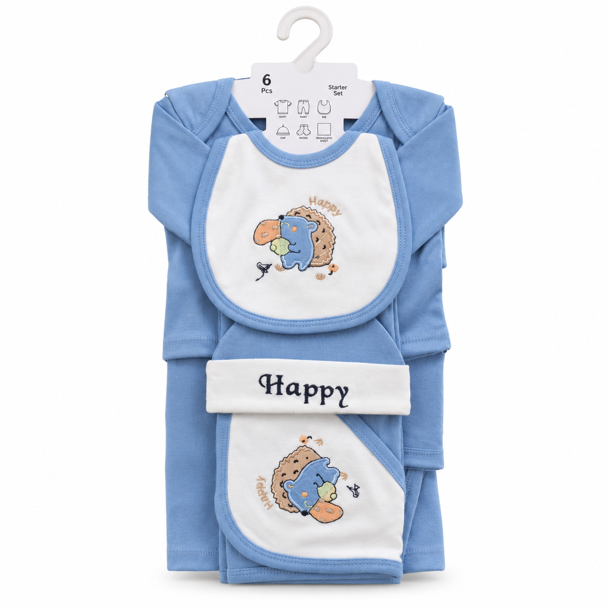 Baby Happy 6-Piece Newborn Starter Gift Set