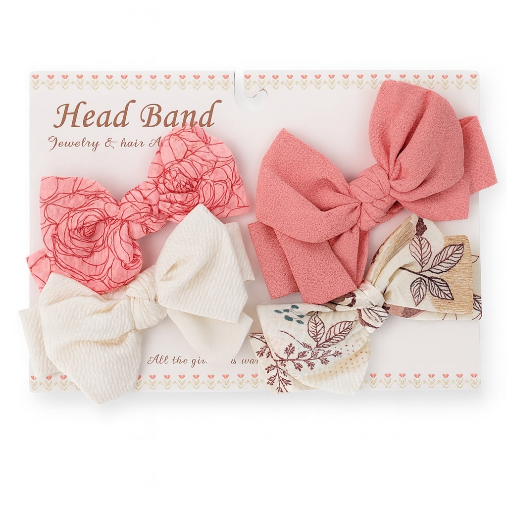 Puffy Headbands Pack Of 4