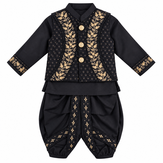 Royal Noir Prince Dhoti Kurta