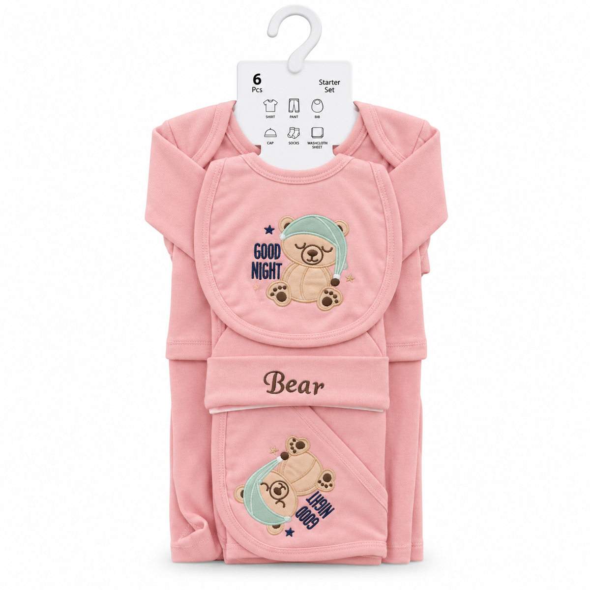 Baby Bear 6-Piece Summer Starter Gift Set