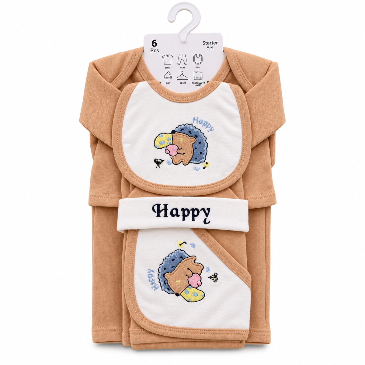 Baby Happy 6-Piece Newborn Starter Gift Set