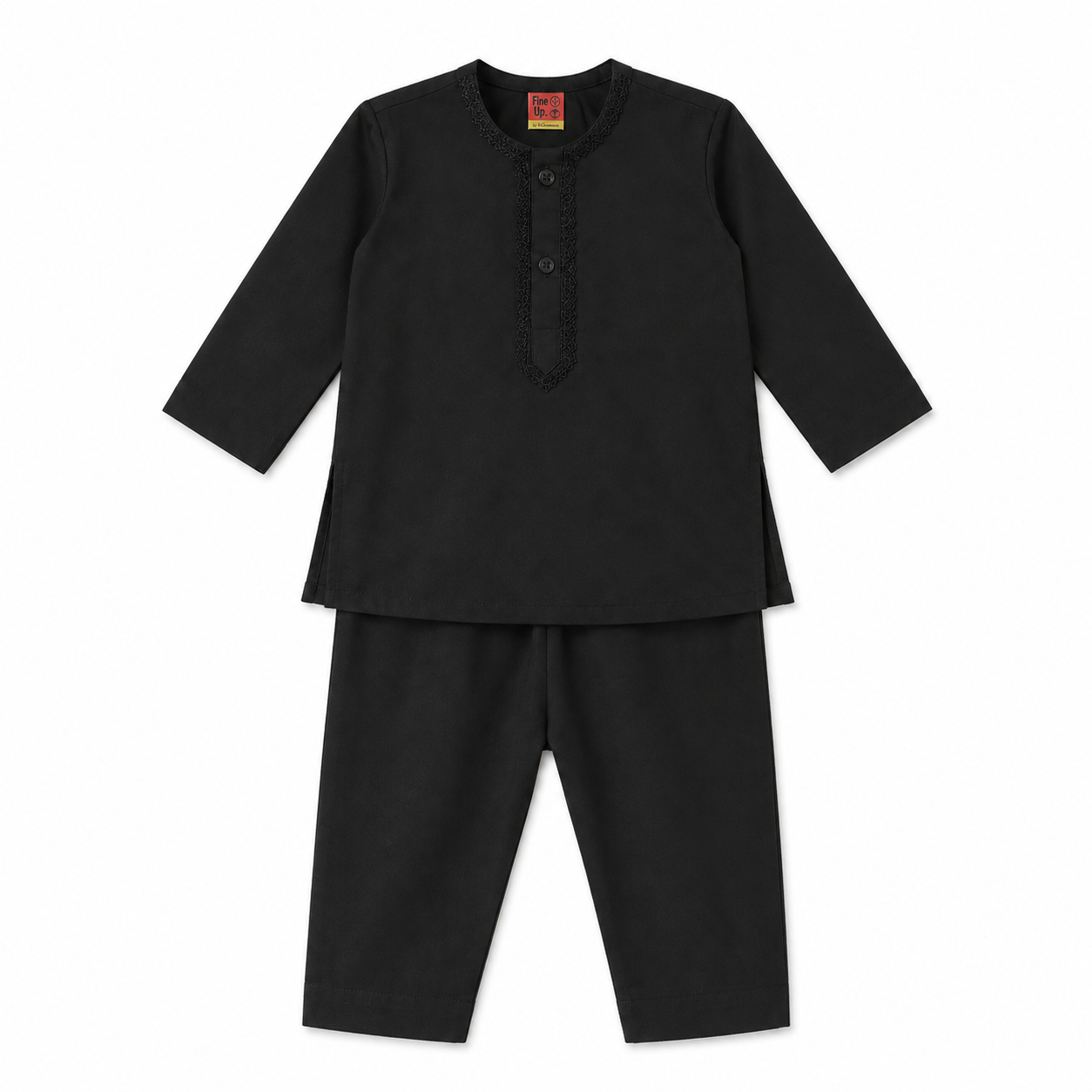 Basic Black & White Kurta Pajama 0-9 Months
