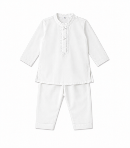 Basic Black & White Kurta Pajama 0-9 Months