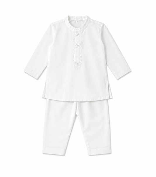 Basic Black & White Kurta Pajama 0-9 Months