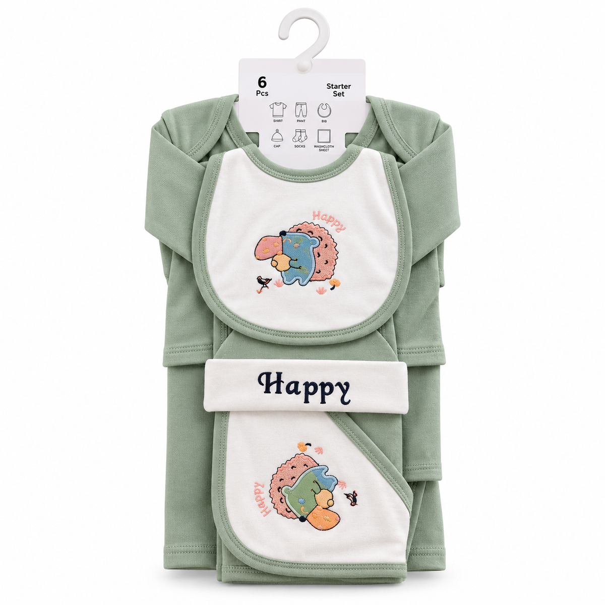 Baby Happy 6-Piece Newborn Starter Gift Set