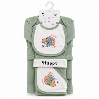 Baby Happy 6-Piece Newborn Starter Gift Set