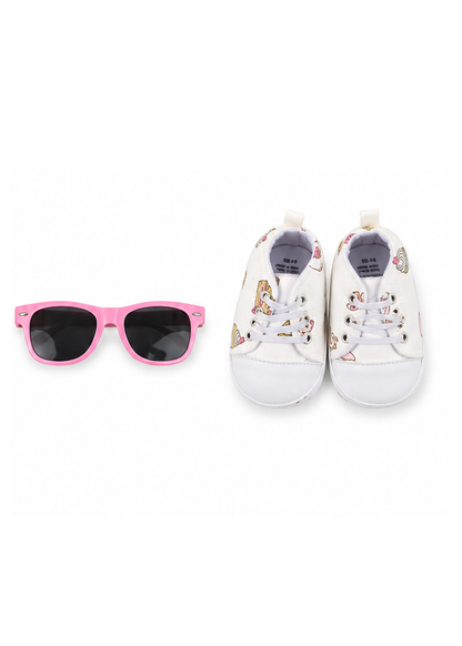 3 Piece Cap Glasses & Bootie Set