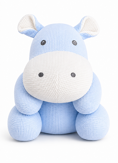 Premium Baby Hippo Blanket With Plush Toy