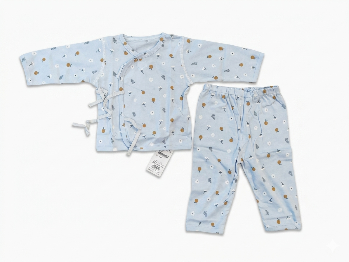 Blue Flower Premium Feather Lite Summer Suit