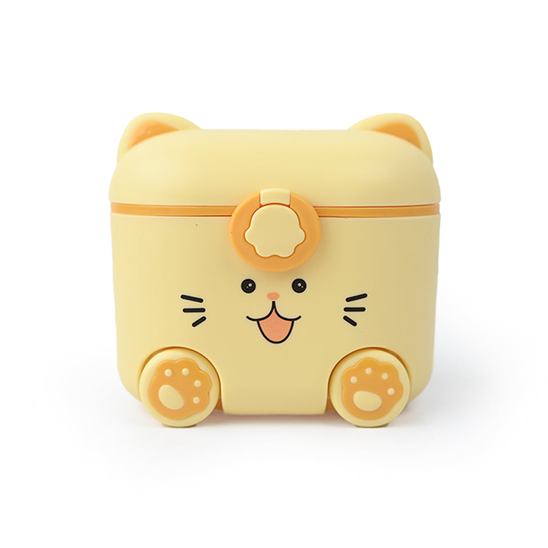 Kitty Cat Medium Milk Container Yellow