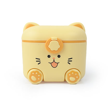 Kitty Cat Medium Milk Container Yellow