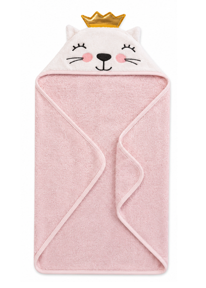 Hudson Kitty Crown Hooded Towel