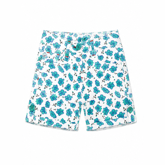 Blue Flower Shorts