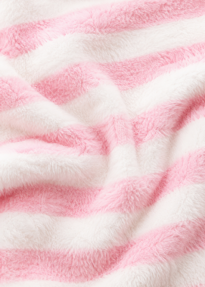 Stripes Pink 5 Piece Fleece Starter Set