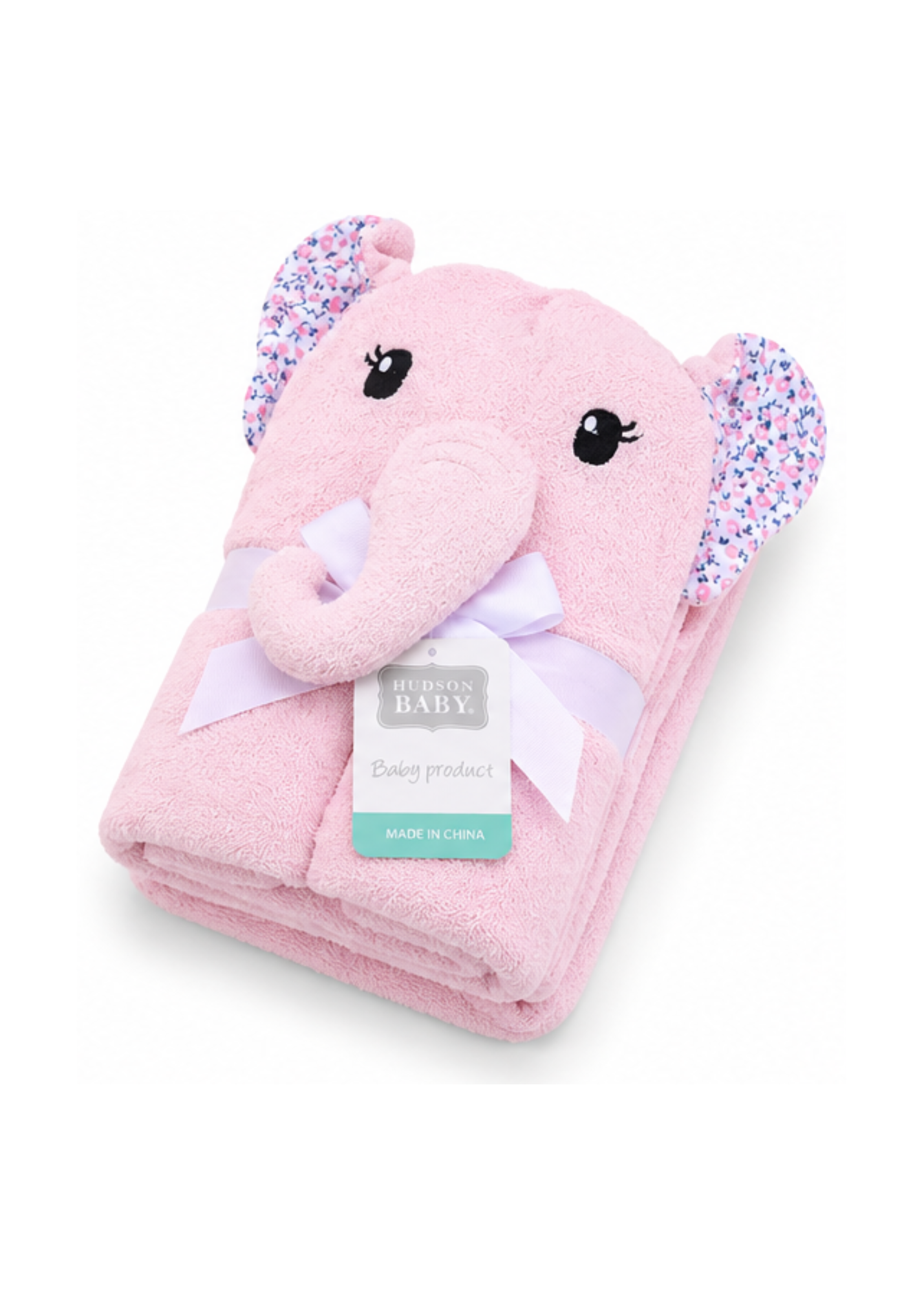 Hudson Elephant Hooded Bath Towel