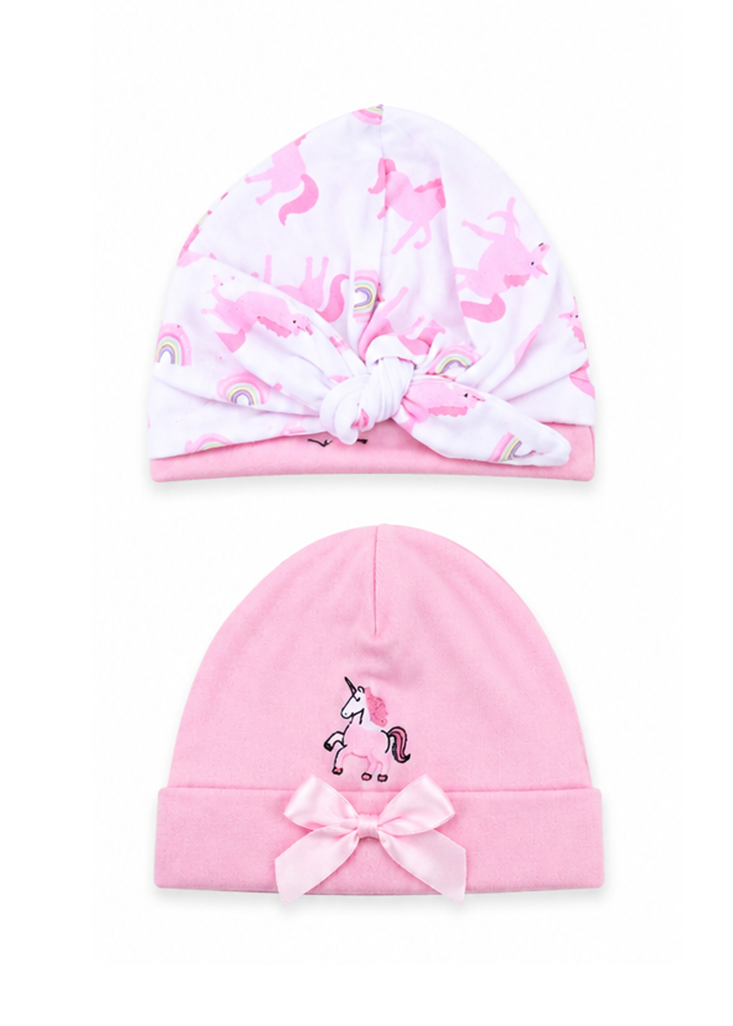 Bebe Favor Unicorn 4 Piece Cap Set With Booties