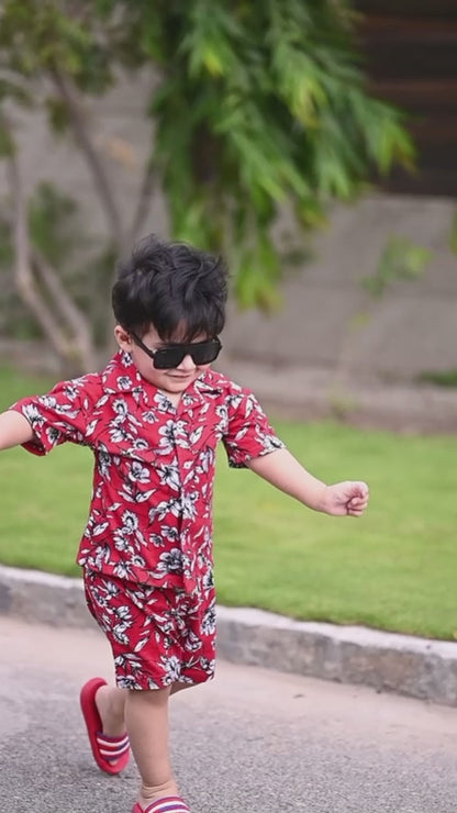 Waikiki Floral Resort Unisex Summer Set