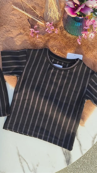 360° view of Capri Stripe Lounge co-ord set by BabyCo